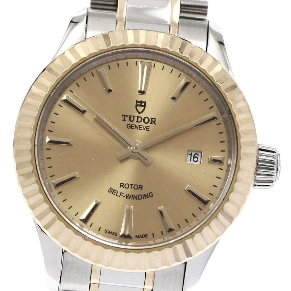 TUDOR style 12113 cal.2671 gold Dial Automatic Ladies Watch_871636